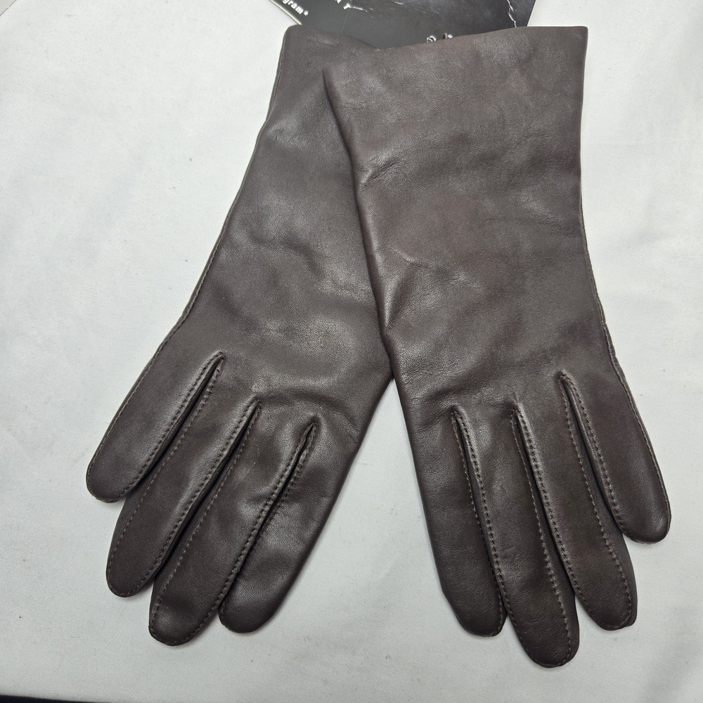 New Attention Brown Genuine Leather Gloves Womens Medium Kmart Thinsulate Lined